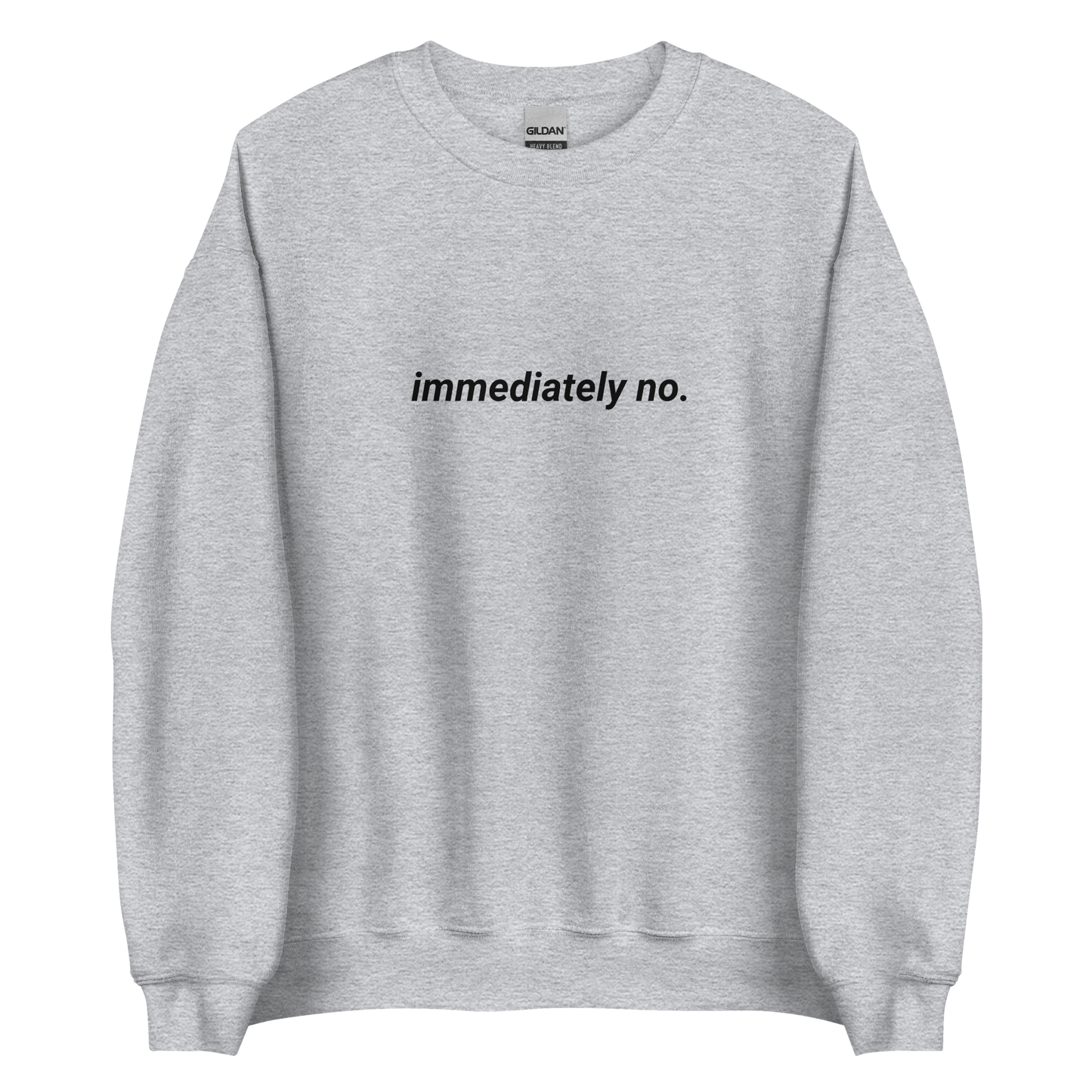 Immediately No. Crewneck - Black Logo