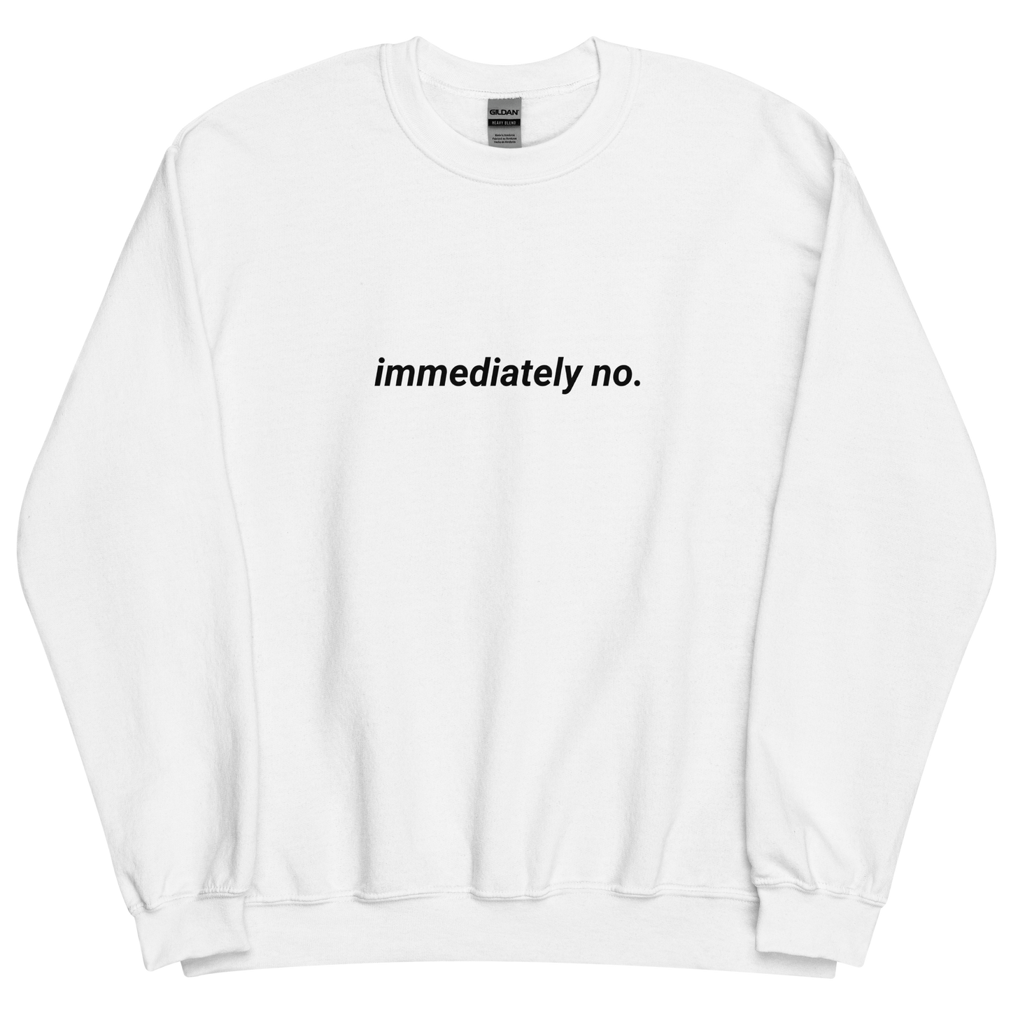 Immediately No. Crewneck - Black Logo